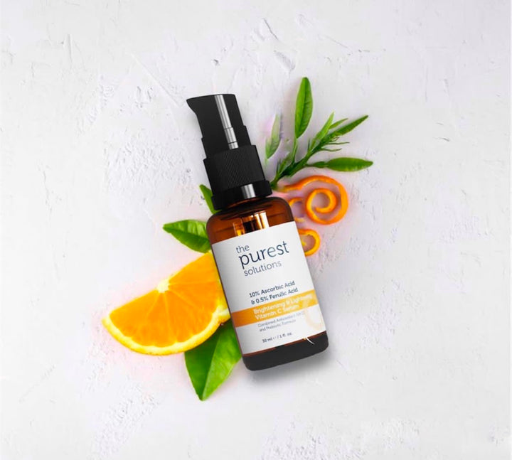 The Purest Solutions Brightening + Lightening Vitamin C Serum - 30ml |  ذا بيورست سيروم فيتامين سي - 30 مل