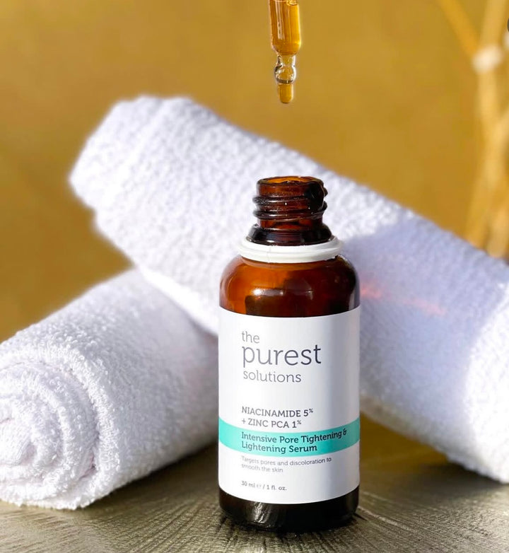 The Purest Solutions Intensive Pore Tightening And Lightening Serum - 30ml | ذا بيورست سيروم تفتيح و المسام الواسع - 30 مل