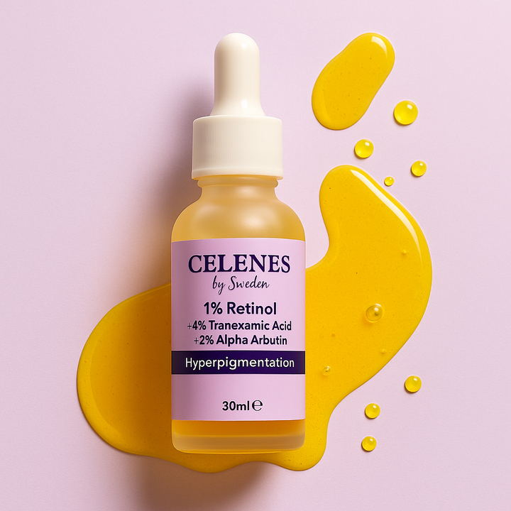 Celenes by Sweden + 4% Tranexamic Acid + 2% Alpha Arbutin Hyperpigmentation - 30ml | سيلينس سيروم مضاد للتصبغات - 30 مل
