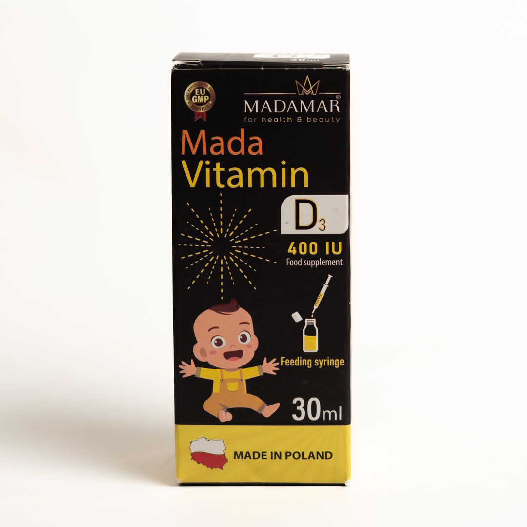 MADAMAR Mada Vitamin D3 400 Iu - 30ml| مادامار فيتامين د 3 بتركيز  400 وحدة دولية - 30مل