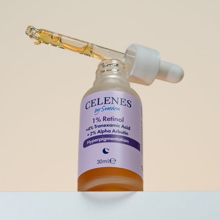 Celenes by Sweden + 4% Tranexamic Acid + 2% Alpha Arbutin Hyperpigmentation - 30ml | سيلينس سيروم مضاد للتصبغات - 30 مل