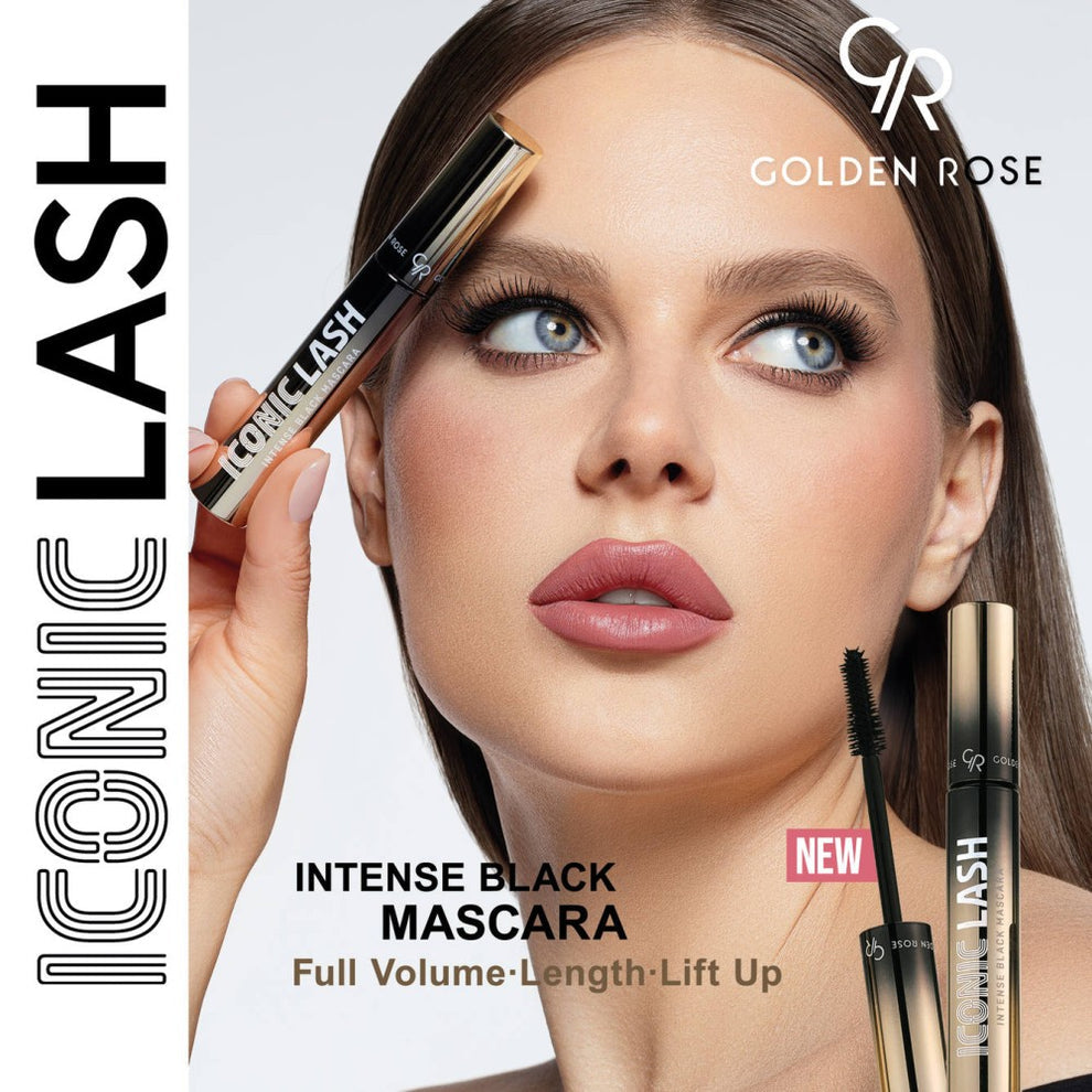 GOLDEN ROSE Iconic Lash Intense Black Mascara - 9ml | كولدن روز ماسكارا ايكونيك لاش - 9 مل