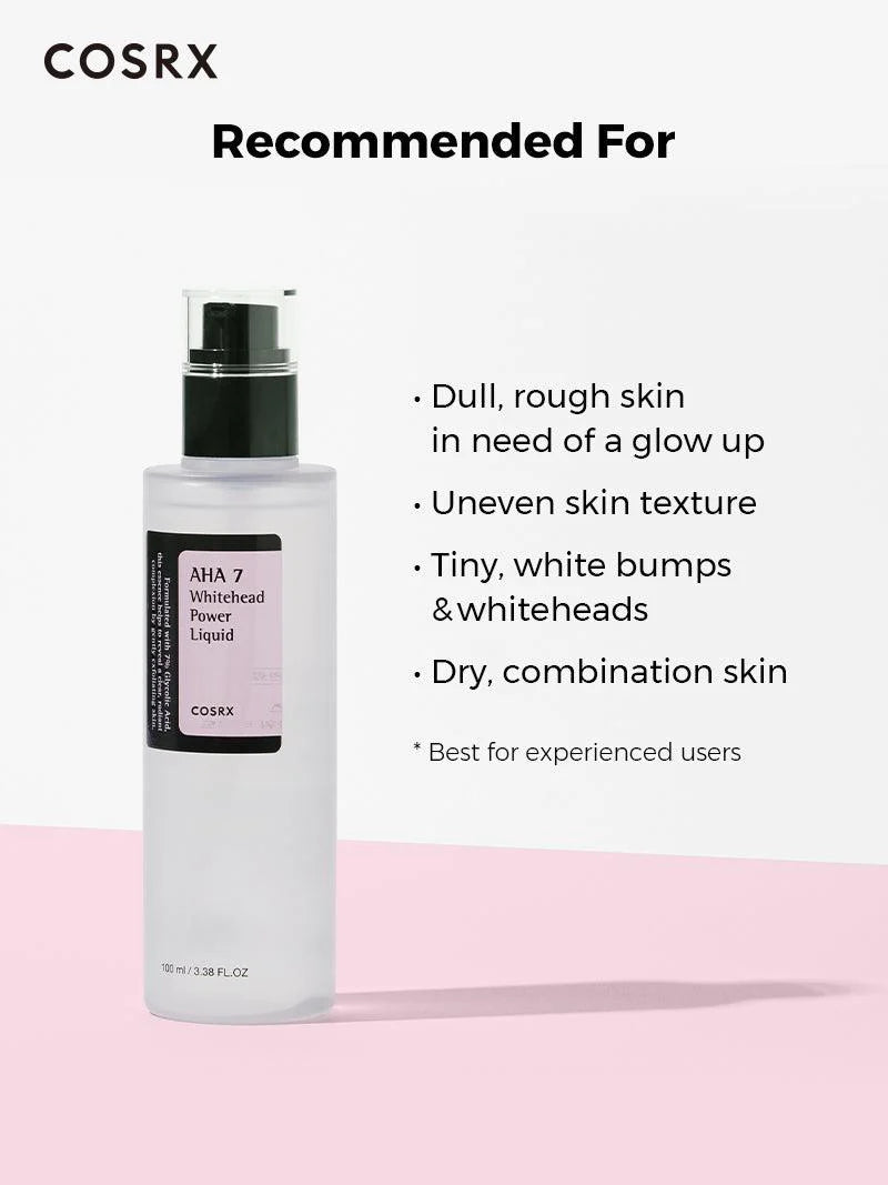 Cosrx AHA 7 Whitehead Power Liquid - 100ml | كوزركس تونر مقشر بحمض الالفا هيدروكس 7% - 100 مل