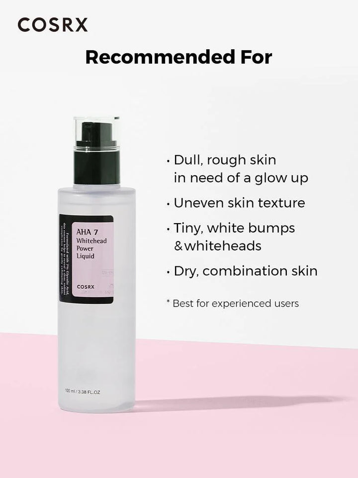 Cosrx AHA 7 Whitehead Power Liquid - 100ml | كوزركس تونر مقشر بحمض الالفا هيدروكس 7% - 100 مل