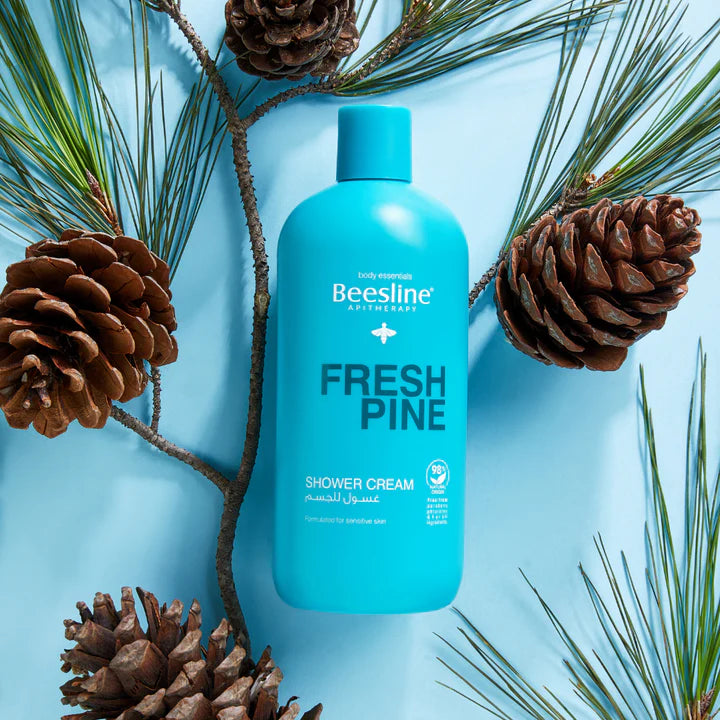 Beesline Fresh Pine Shower Cream - 750ml | بيزلين كريم استحمام بالصنوبر الطازج - 750 مل