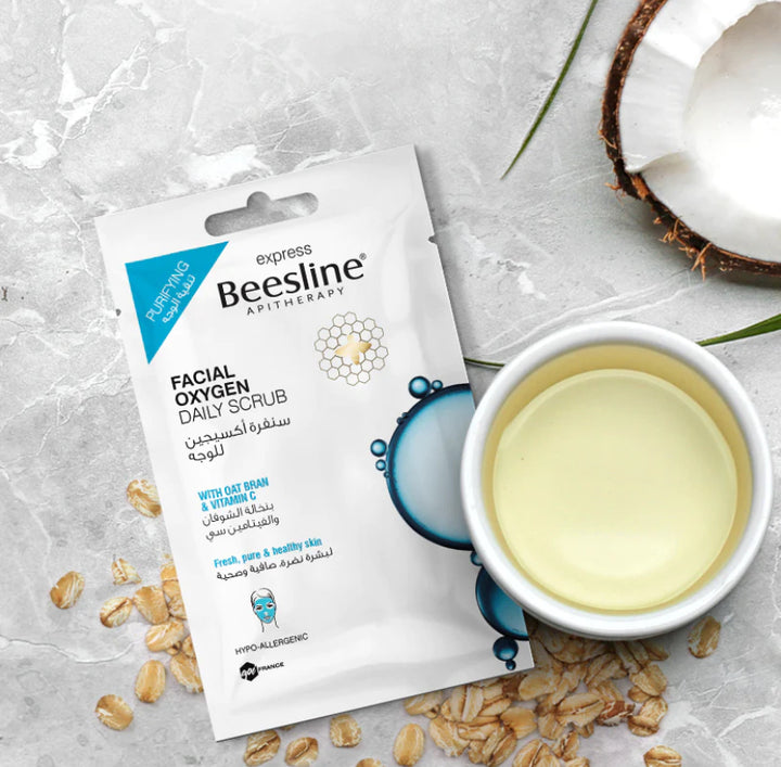 Beesline Facial Oxygen Daily Scrub (1 Sachet) | بيزلين مقشر الأكسجين اليومي للوجه (كيس واحد)