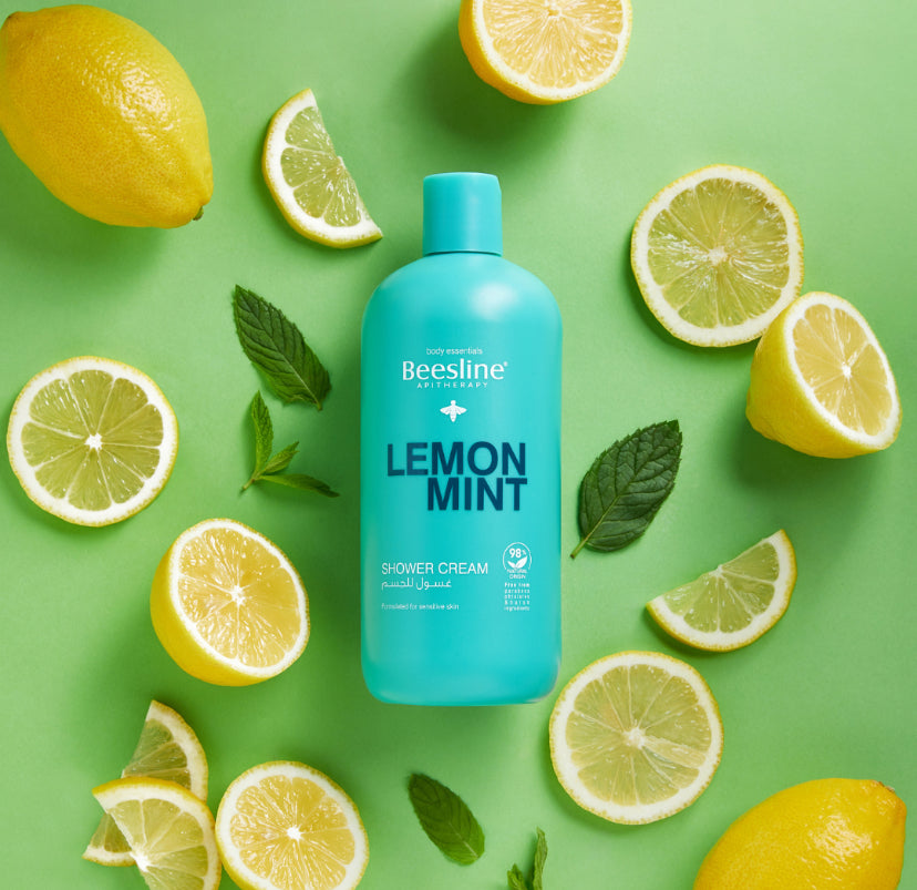 Beesline Lemon & Mint Shower Cream - 500ml |  بيزلين كريم استحمام بالليمون و النعنع - 500 مل