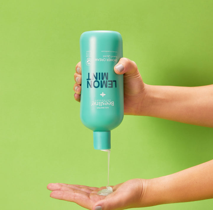Beesline Lemon & Mint Shower Cream - 500ml |  بيزلين كريم استحمام بالليمون و النعنع - 500 مل