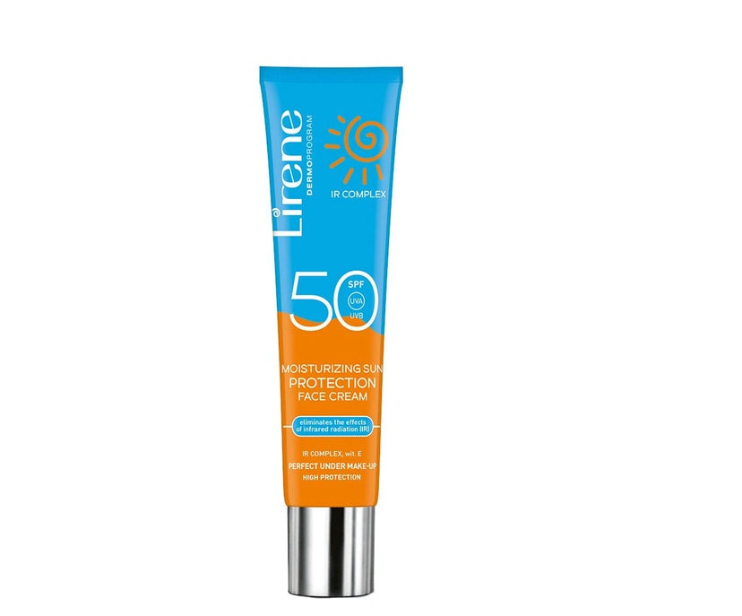 Lirene Moisturising Sun Protection Face Cream Spf 50 - 40ml | ليرين واقي شمسي حماية 50 - 40 مل