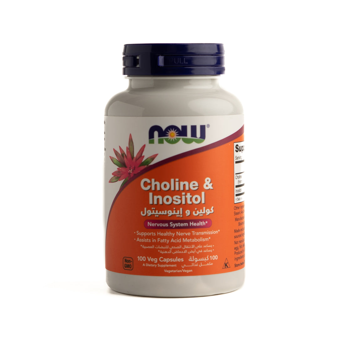now Choline & Inositol - 100 Capsules | ناو كولين وإنوزيتول – 100 كبسولة