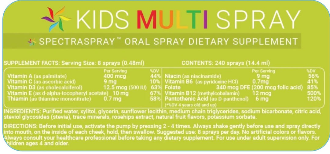 ivitamin kids multivitamin spray - 240 Sprays | اي فيتامين بخاخ فموي متعدد الفيتامينات للأطفال - 240 رشة