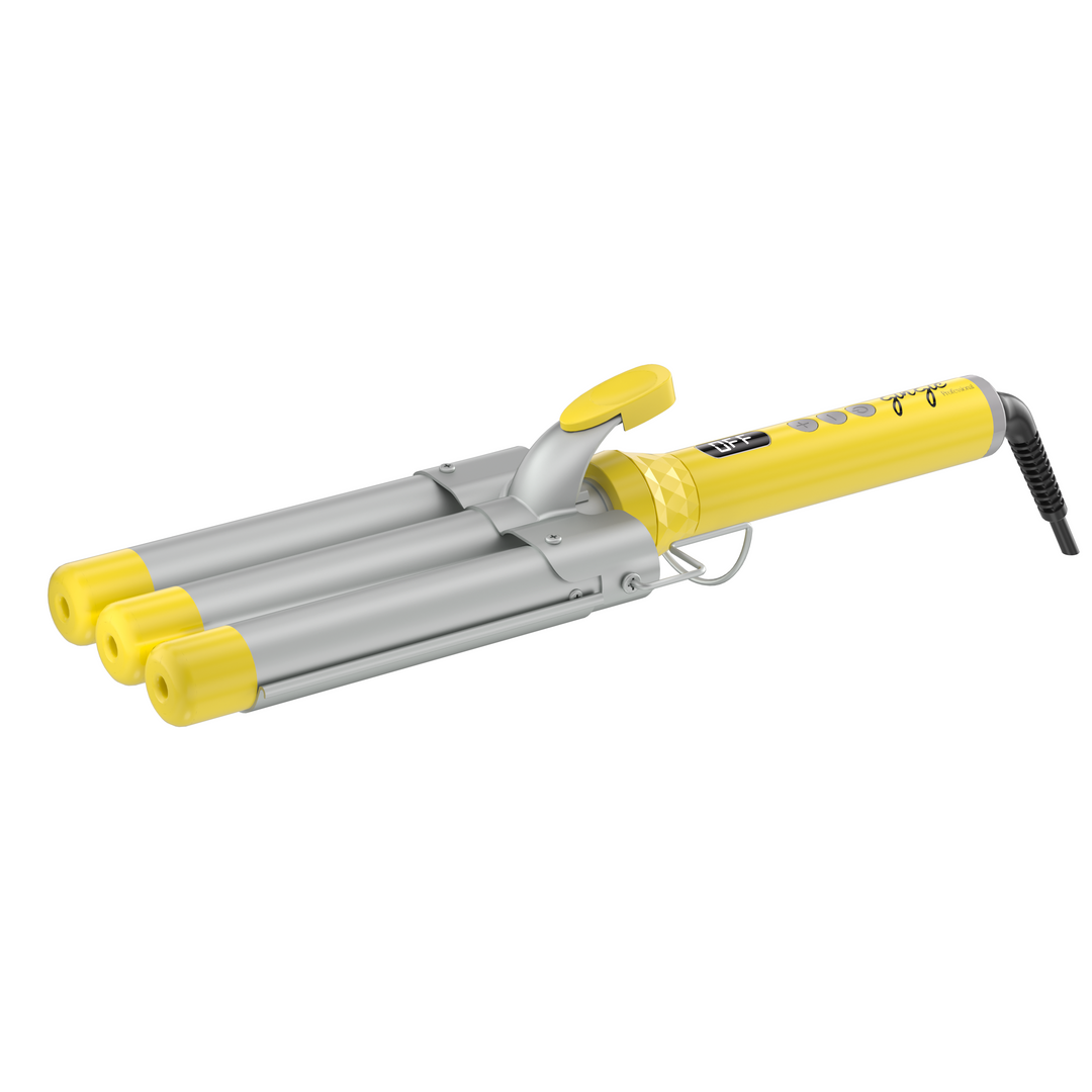 gingie The Mogee Three Barrels Hair Waver - 1inch | جنجي  أداة تمويج الشعر ثلاثية الأنابيب - 1 انش