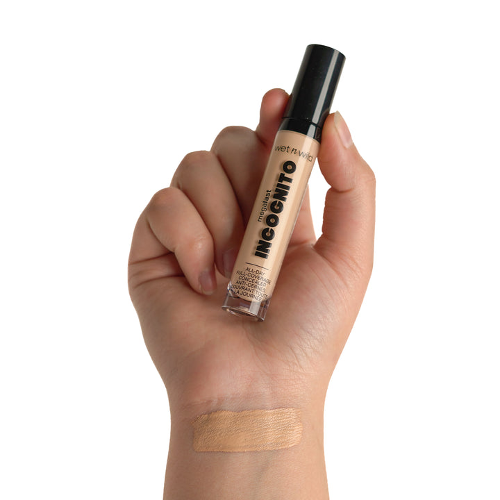 wet n wild MEGALAST INCOGNITO ALL-DAY FULL COVERAGE CONCEALER - 5.5ml | ويت ان وايلد كونسيلر بتغطية عالية يدوم طوال اليوم - 5.5 مل