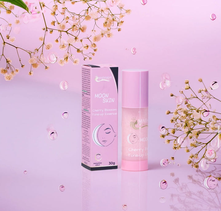 MADAMAR Moon Suin Cherry Blossom Tone Up Essence - 30g | ماداماه إيسنس تون أب زهر الكرز - 30غ #1