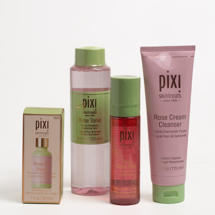 Pixi Rose Radiance Kit - 4pcs | بيكسي مجموعة العناية بالورد - 4 قطع