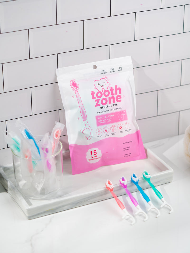 Tools & Cases Tooth Zone Dental Care - 15 Mini Toothbrushes | فرش اسنان مصغرة - 15 فرشة