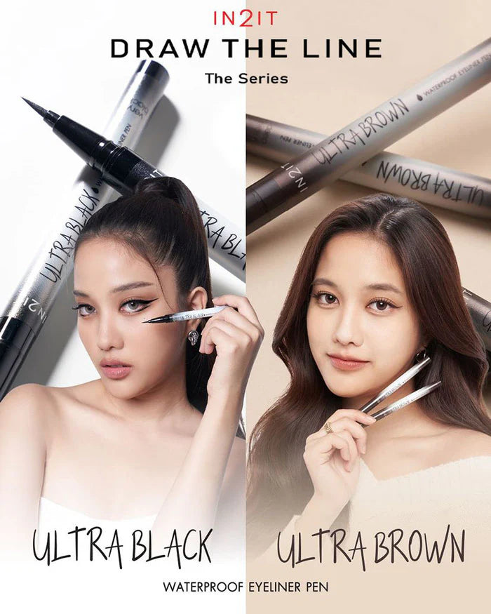IN2IT Waterproof Eyeliner Pen - 0.7g | ان تو ات اي لاينر ووتر بروف - 0.7غ