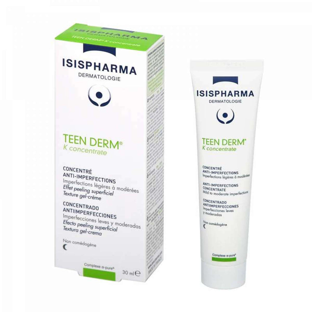 ISIS PHARMA Teen Derm K Concentrate - 30ml | ايزيس فارما كريم جل معالج لحب الشباب والرؤوس السوداء- 30 مل