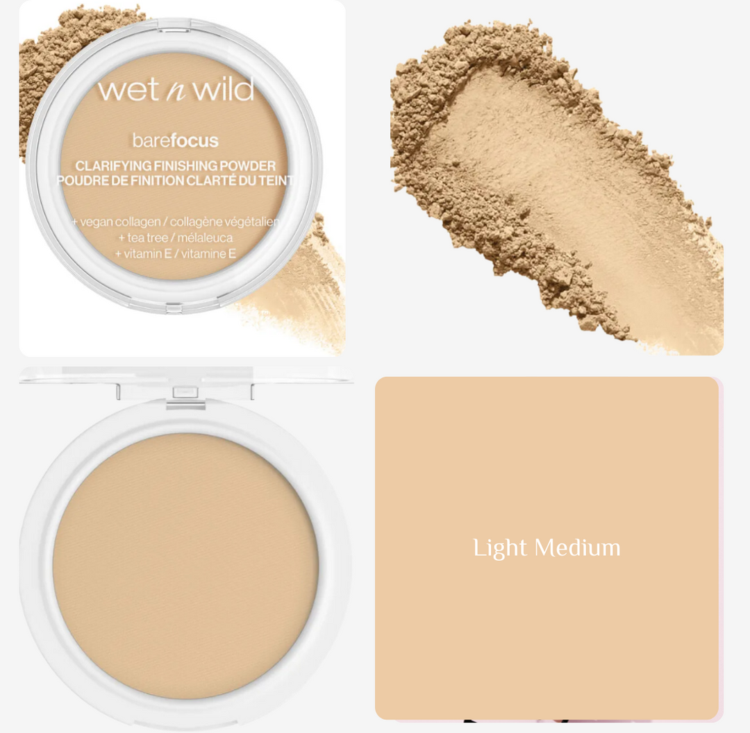 wet n wild Bare Focus Matte Finishing Powder - 6g | ويت ان وايلد بودرة مضغوطة