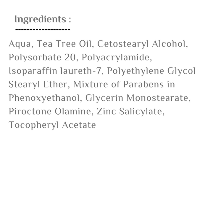HYDRODERM anti-acne gel Tea Tree Oil - 50ml | هيدروديرم جل مضاد لحب الشباب بزيت شجرة الشاي - 50 مل