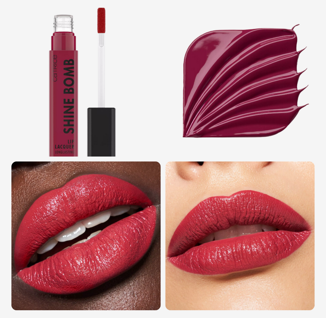 Catrice Shine Bomb Lacquer Lipstick - 3ml | كاتريس أحمر شفاه سائل لامع - 3 مل