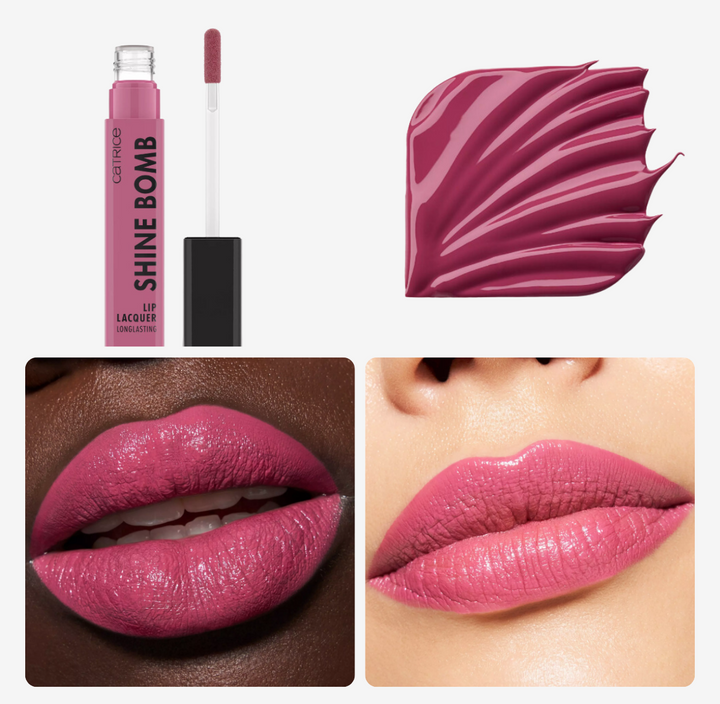 Catrice Shine Bomb Lacquer Lipstick - 3ml | كاتريس أحمر شفاه سائل لامع - 3 مل