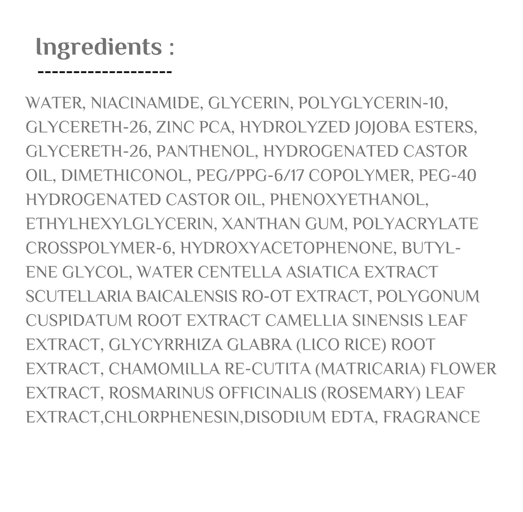 LA JU Nz Niacinamide 10%+ Zinc 1% - 30ml | لاجو سيروم النياسيناميد 10% + زنك 1% - 30 مل