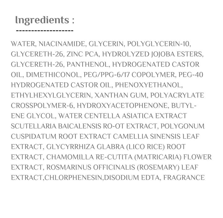 LA JU Nz Niacinamide 10%+ Zinc 1% - 30ml | لاجو سيروم النياسيناميد 10% + زنك 1% - 30 مل