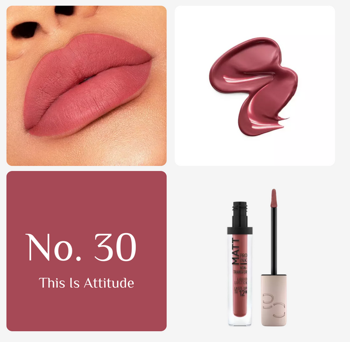 Catrice Matt Pro Ink Non Transfer Liquid Lipstick | كاتريس أحمر شفاه بتأثير مات