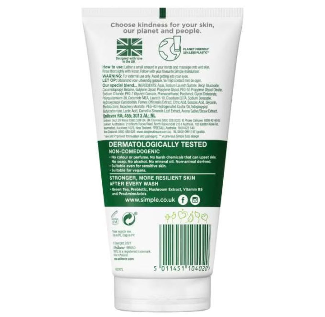 Simple Regeneration Age Resisting Facial Wash - 150ml | سمبل غسول محاربة التجاعيد - 150 مل