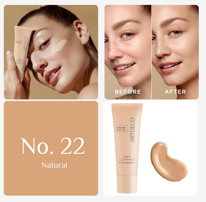 Artdeco Light Luminous Foundation - 25ml | ارديكو كريم أساسا تغطية خفيفة