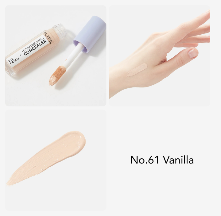 Pastel Eye Cream + Hydrating Satin Concealer - 4.3ml  | باستيل كريم للعين + كونسيلر مرطب  - 4.3 مل
