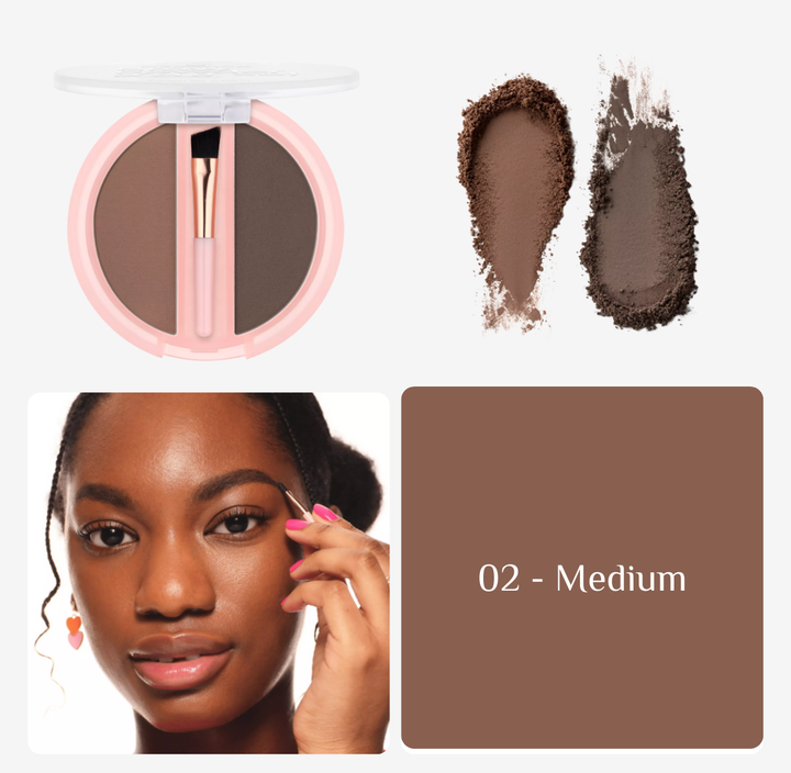 Essence Brow Powder Duo Set - 1.8g | ايسنس بودرة تحديد الحواجب - 1.8 غرام