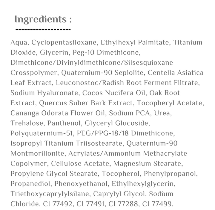 SiNOZ Pure Cica Tiger Grass Tone Equalizing Cream -  15ml | سينوز كريم مصحح للون البشرة - 15 مل