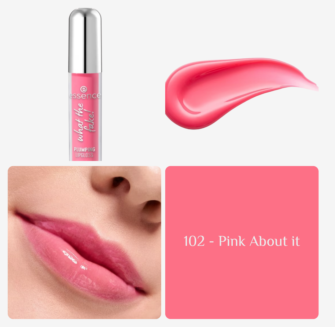essence what the fake! PLUMPING LIPGLOSS - 4ml | ايسنس غلوس مكبر للشفاه - 4 مل