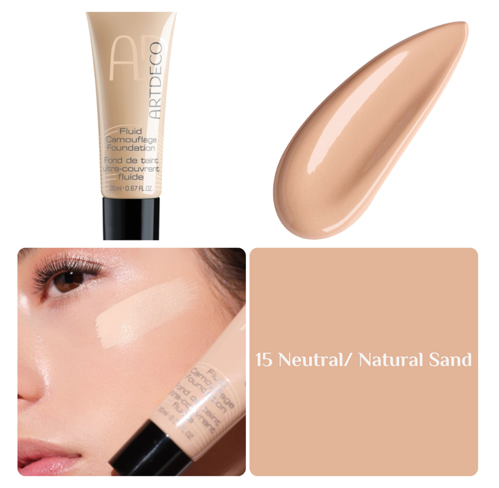 ARTDECO Fluid Camouflage Foundation - 20ml | ارديكو كريم أساس بتغطية عالية - 20 مل