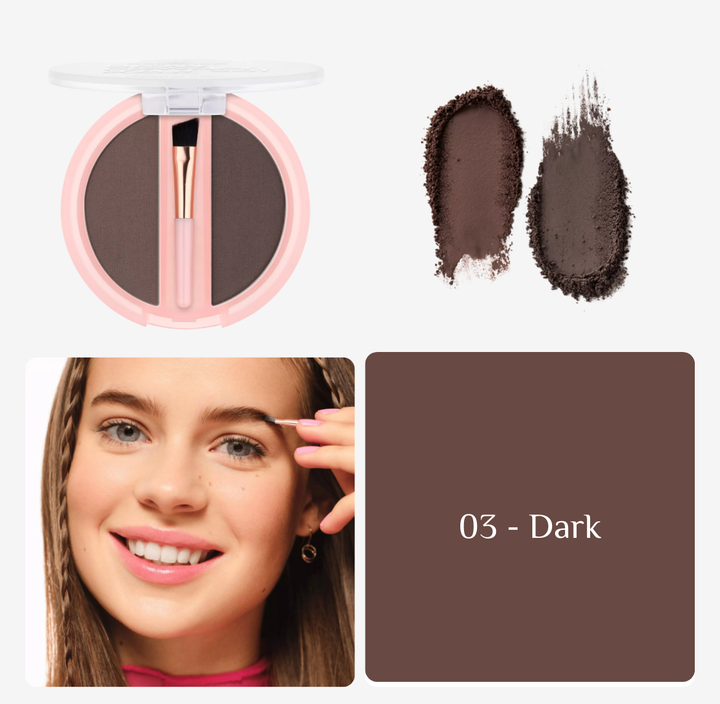 Essence Brow Powder Duo Set - 1.8g | ايسنس بودرة تحديد الحواجب - 1.8 غرام