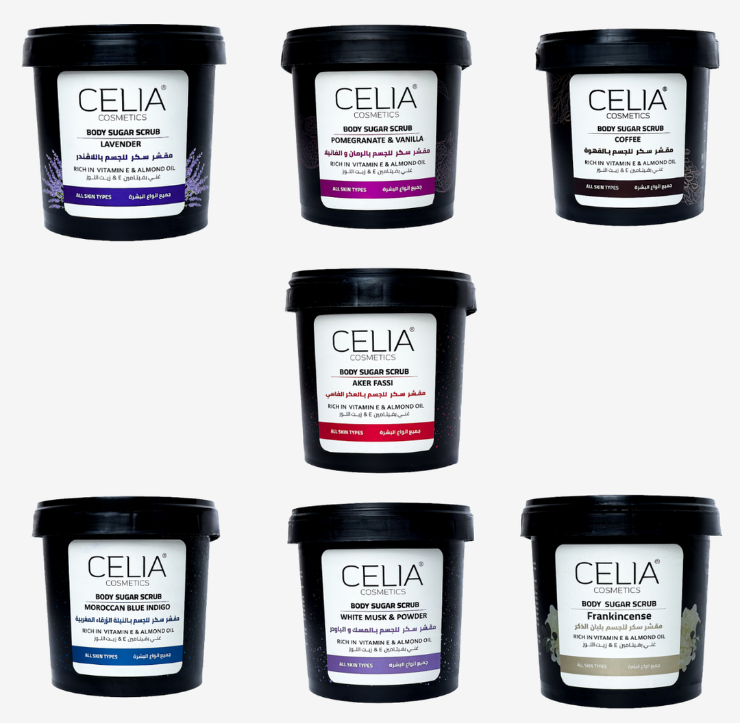 CELIA Body Sugar Scrub - 600g | سيليا مقشر زيتي للجسم - 600 غرام
