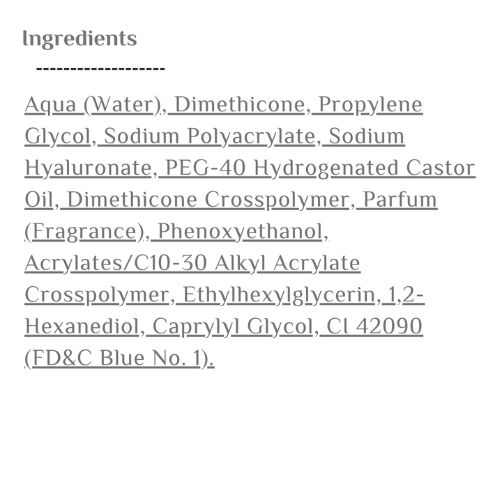 BABARIA Hyaluronic Acid Cream Gel Facial - 50ml | باباريا جل هيالورونيك اسيد للوجه - 50 مل