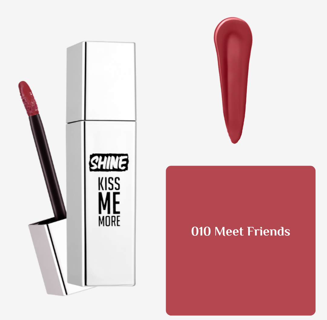 Flormar Shine Kiss Me More - 3.5ml | فلورمار أحمر شفاه لامع - 3.5 مل