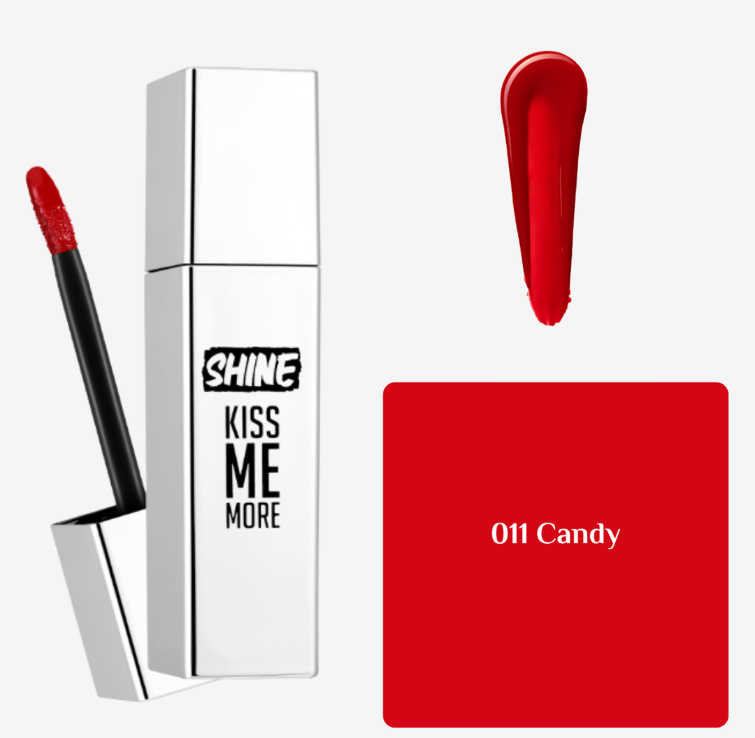 Flormar Shine Kiss Me More - 3.5ml | فلورمار أحمر شفاه لامع - 3.5 مل