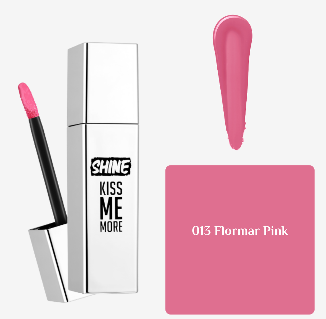 Flormar Shine Kiss Me More - 3.5ml | فلورمار أحمر شفاه لامع - 3.5 مل