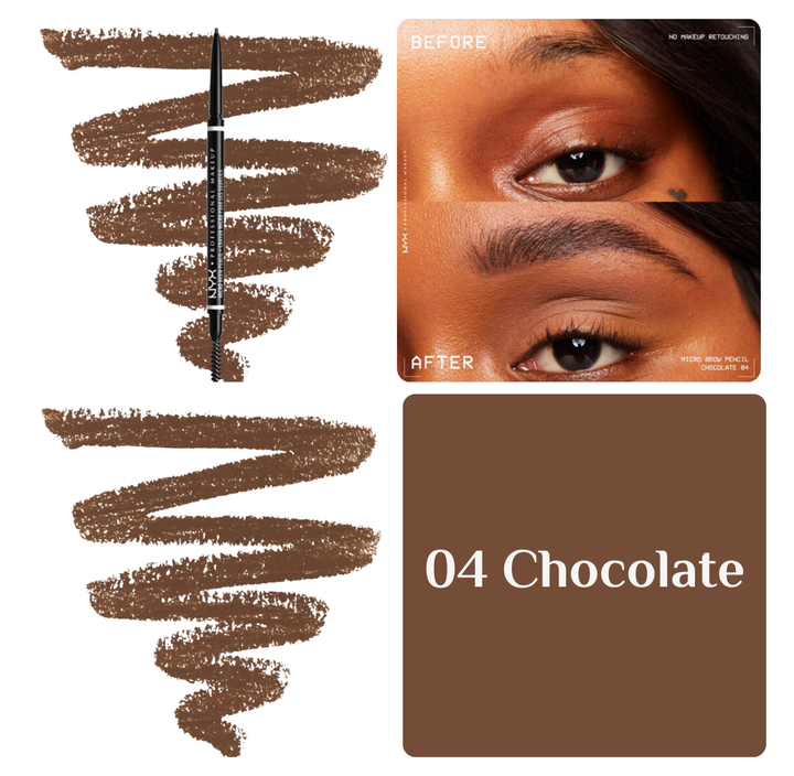 NYX Micro Brow Pencil - 0.09g | ان واي اكس قلم تحديد الحواجب الدقيق - 0.09 غرام