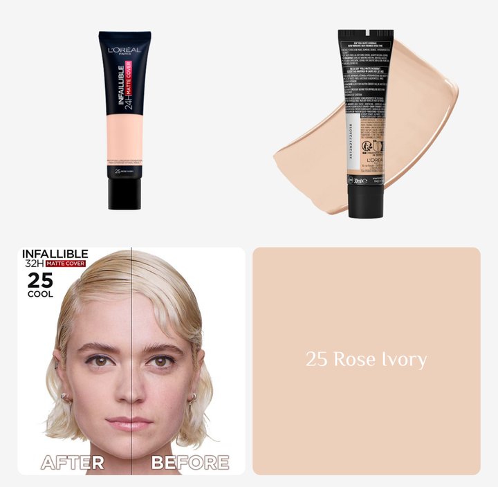 L’Oreal Infaillible 24h Matte Cover - 30ml | لوريال كريم أساس مات - 30 مل