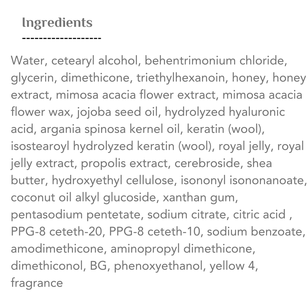 Vicrea &Honey Fleur Mimosa Moist Treatment 2.0 | فيكريا علاج للشعر الجاف و التالف بالعسل رقم 2