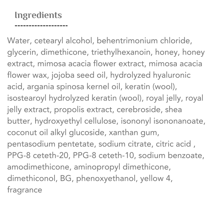 Vicrea &Honey Fleur Mimosa Moist Treatment 2.0 | فيكريا علاج للشعر الجاف و التالف بالعسل رقم 2