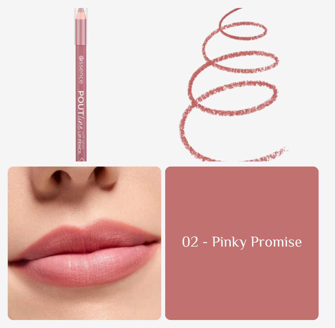 essence POUTline soft glide LIP PENCIL - 0.62g | ايسنس قلم تحديد الشفاه - 0.62 غرام