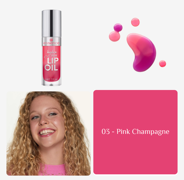 Essence Hydra Kiss Lip Oil - 4ml | ايسنس زيت ترطيب الشفاه - 4 مل
