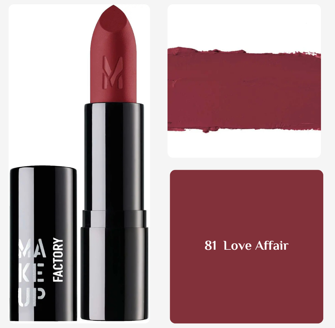 MAKE UP FACTORY Studio Star Velvet Lipstick - 4g | ميكاب فاكتوري ستوديو ستار أحمر شفاه مخملي – 4 غرام