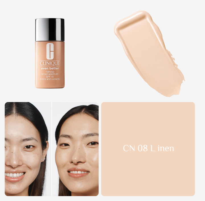 Clinique Even Better Makeup Liquid Foundation SPF 15 - 30ml | كلينك كريم أساس مع spf 15 - 30مل